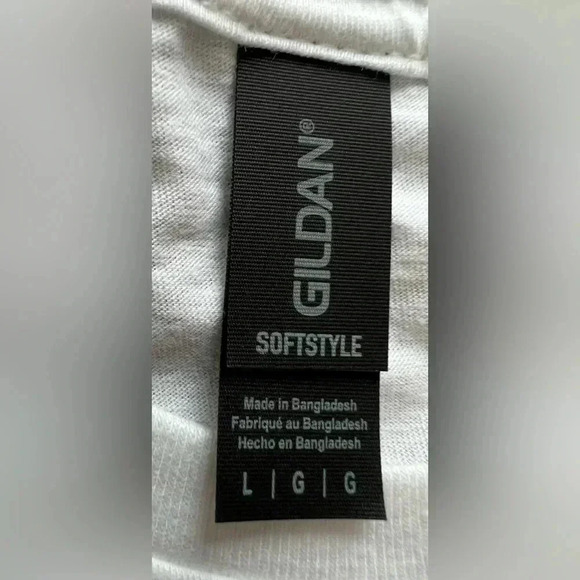 GILDAN | ladies custom Heads Carolina Tails California t-shirt. Size: L - Picture 6 of 7